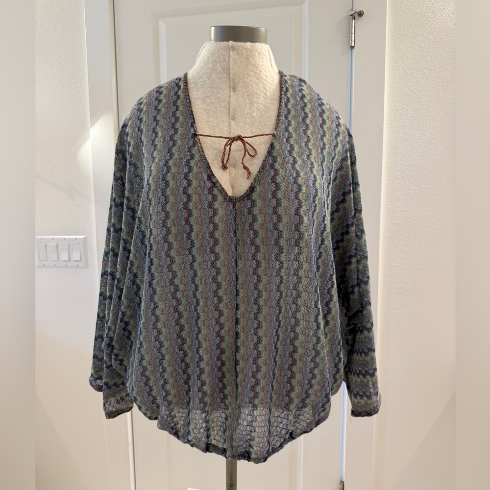 Sanctuary Brand Multicolor Light Weight Sweater with Dolman Sleeves - Picture 3 of 9